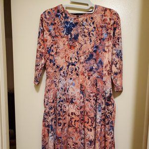 Floral Knee-Length Dress